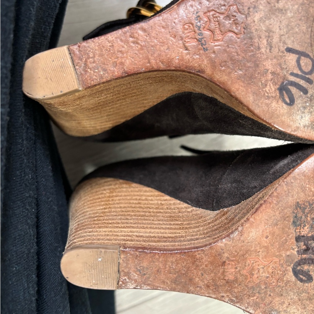 Tory Burch Belen Suede Brown Mocassin boots size 6 - Picture 8 of 8